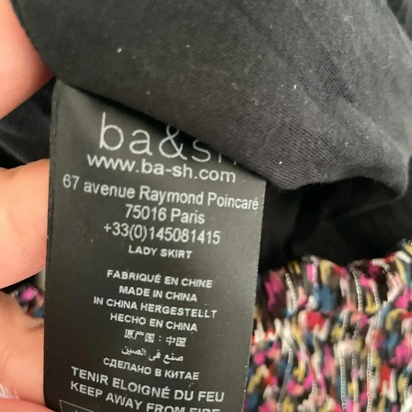 Ba&sh Dina mix print ruffle front tie mini skirt - Picture 8 of 11